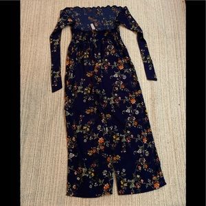 ICON APPARELS BACKLESS FLORAL ROMPER